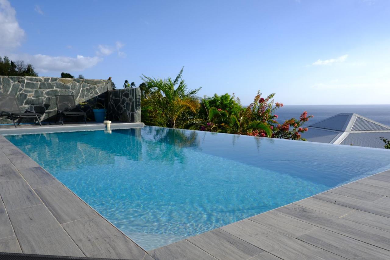 Sunset Palm - Villa Creole Avec Piscine Face Au Coucher De Soleil Et A La Reserve Cousteau Bouillante Dış mekan fotoğraf